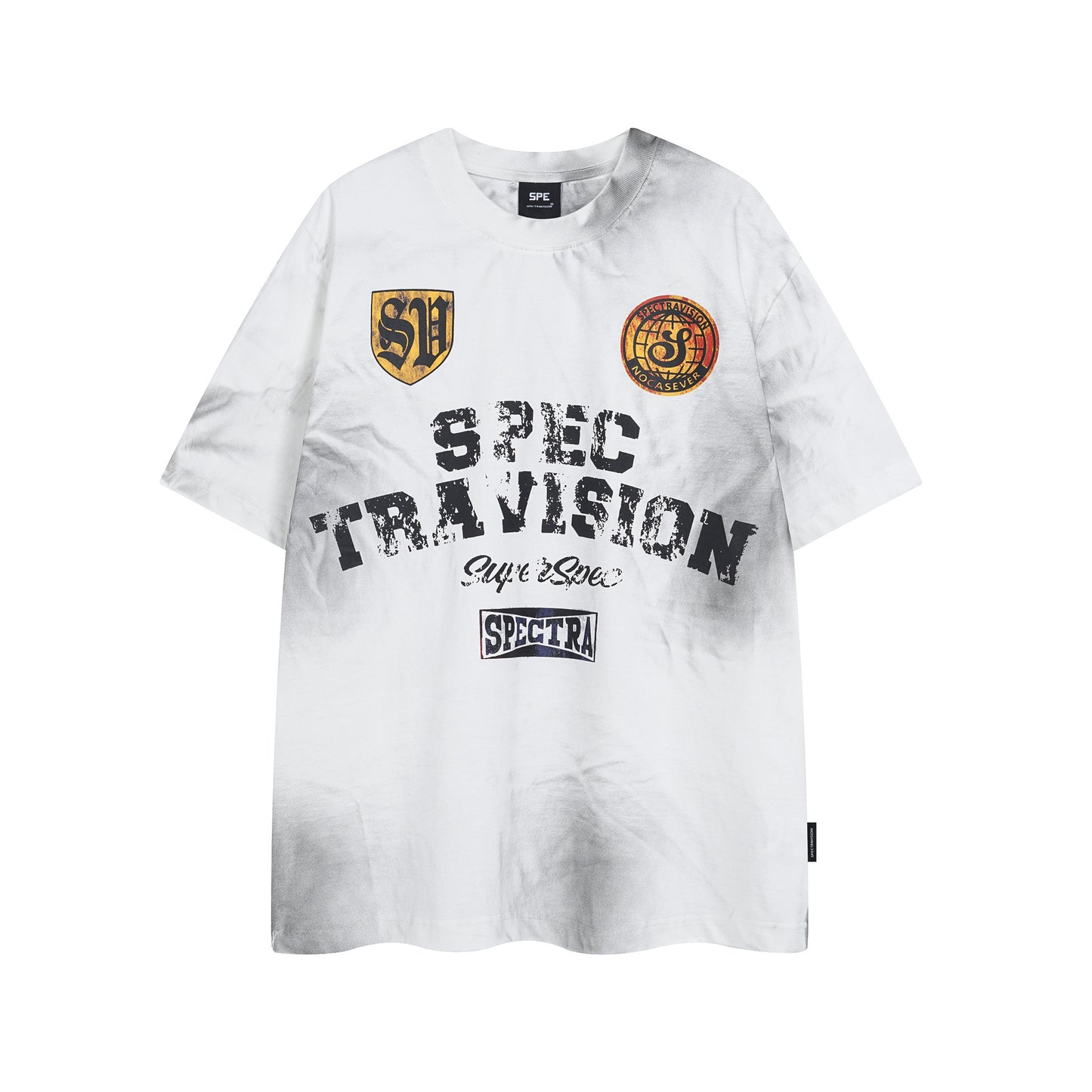 Retro Style Shirt For Men Summer Vintage Wash T-Shirt