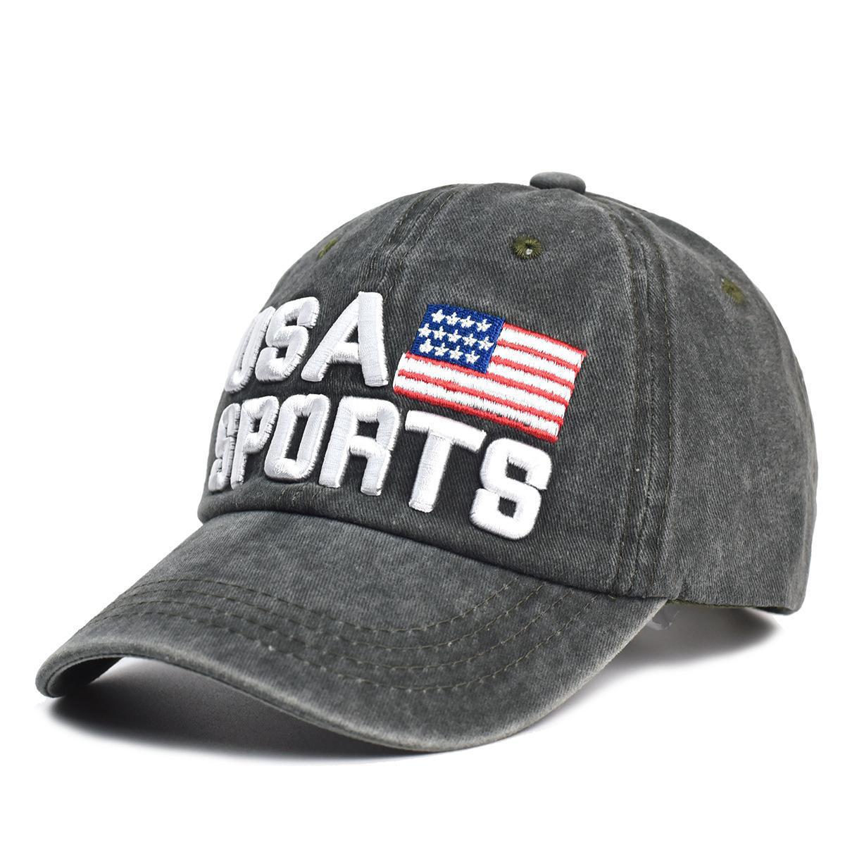 Vintage Usa Cap Washed Embroidered Cap