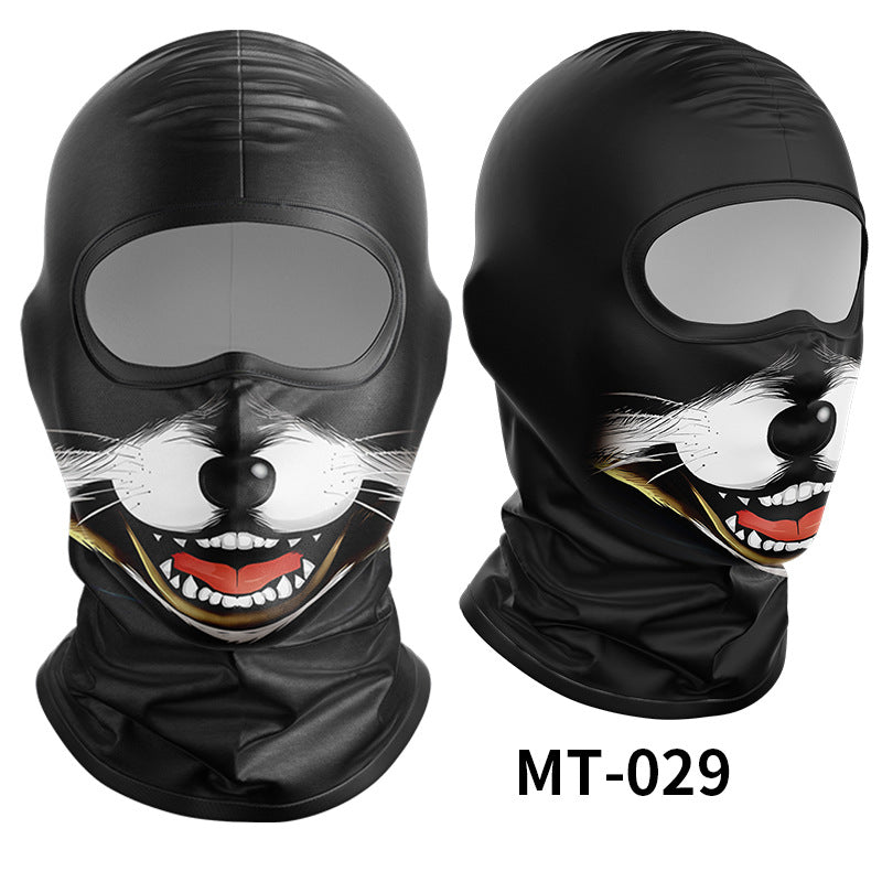 Cycling Windproof Hood Sunscreen Windproof Ice Silk Mask Men's and Women's Full Face