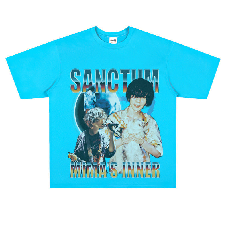 Film Star T Shirt Yonezu Kenshi Poster Commemorative Edition Loose Street T-shirt Men and Women