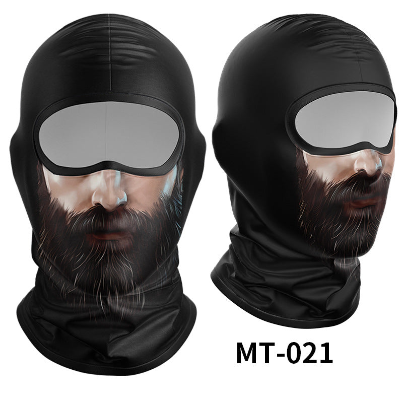 Cycling Windproof Hood Sunscreen Windproof Ice Silk Mask Men's and Women's Full Face