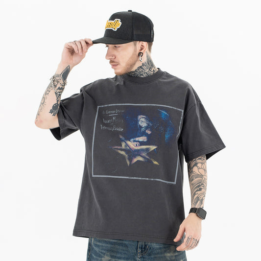 Vic Streetwear Summer Vintage Short Sleeve T-Shirt