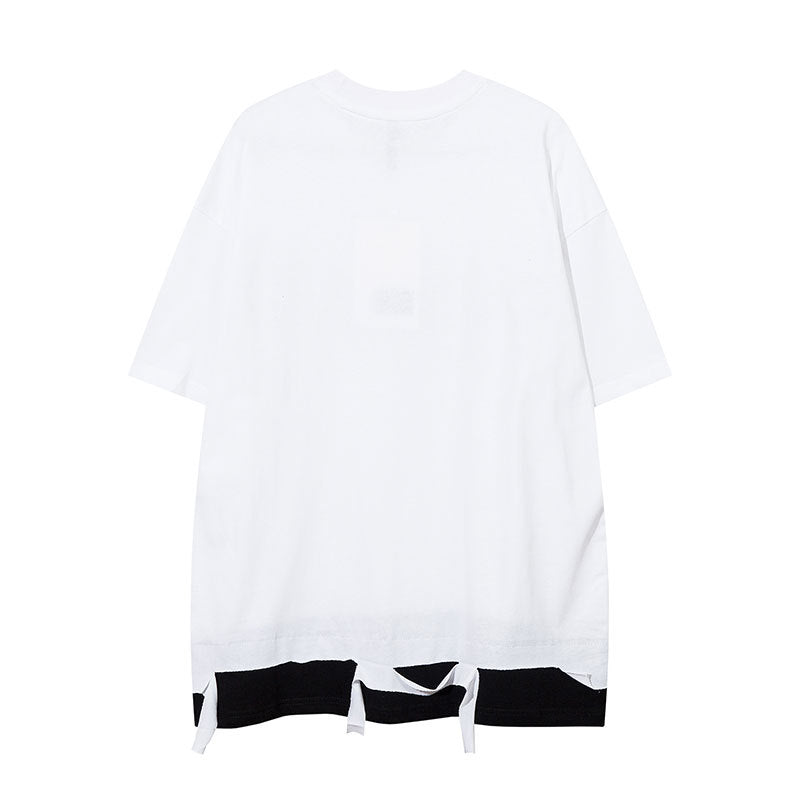 Vintage Tišö Rt Short Sleeve T-Shirt Alphabet Print Hip-Hop Top