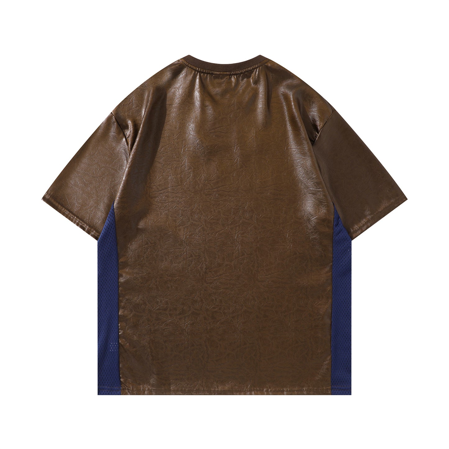Vintage tarz t shirt alphabet print short sleeve leather t-shirt summer loose casual top