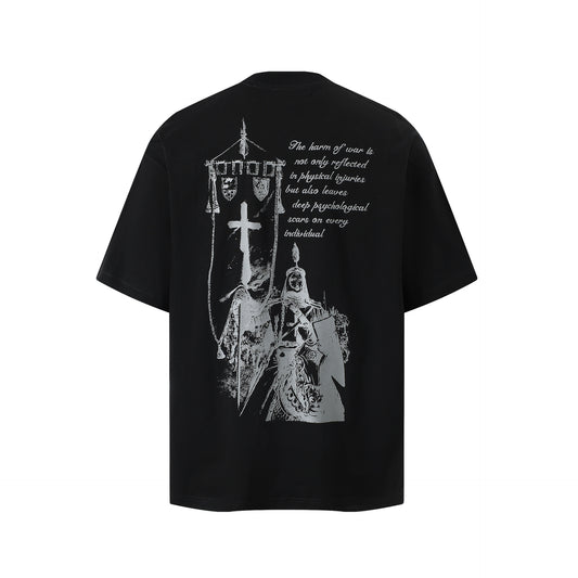 Hip hop clothing new york summer short sleeve hip hop cross t-shirt