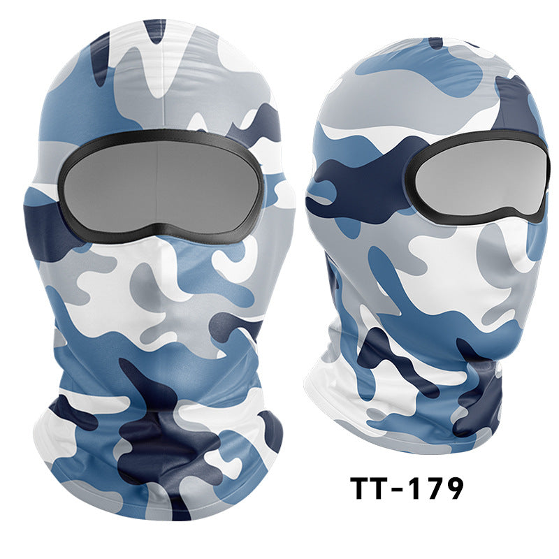 Cycling Windproof Hood Dust and Sun Protection Summer Camouflage Mask