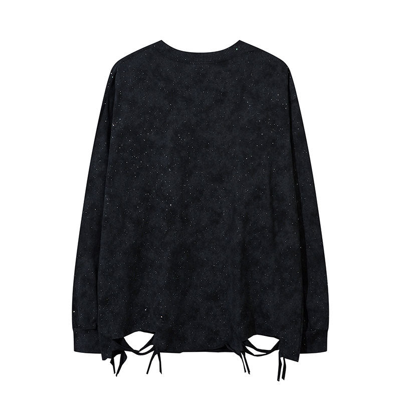 Marcas De Streetwear Gypsy Hot Diamond Loose Long Sleeve T-Shirt