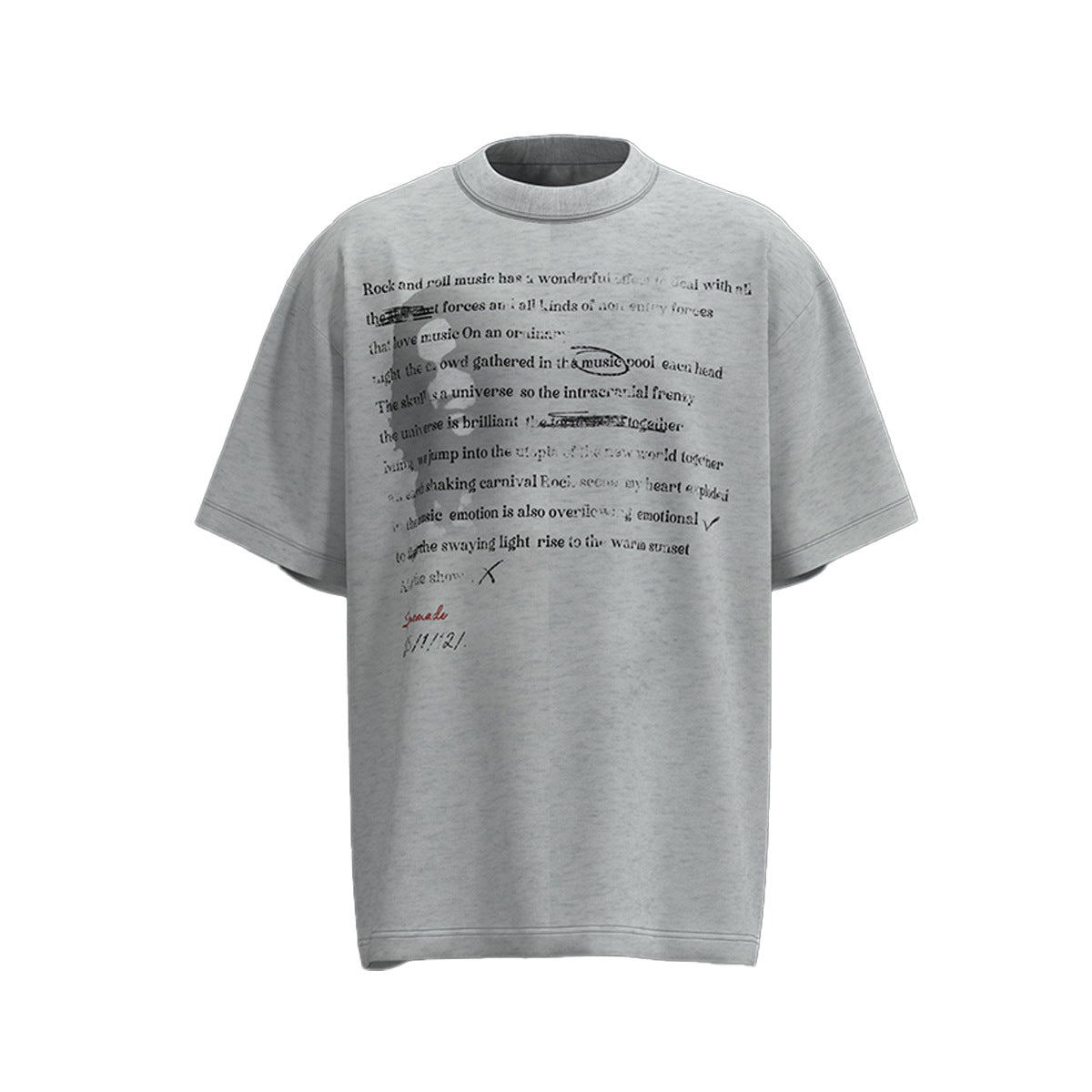 Hustle vintage summer hip hop character print t-shirt
