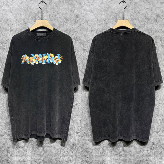 Amiri T-Shirt Distressed Retro Short Sleeve T-shirt