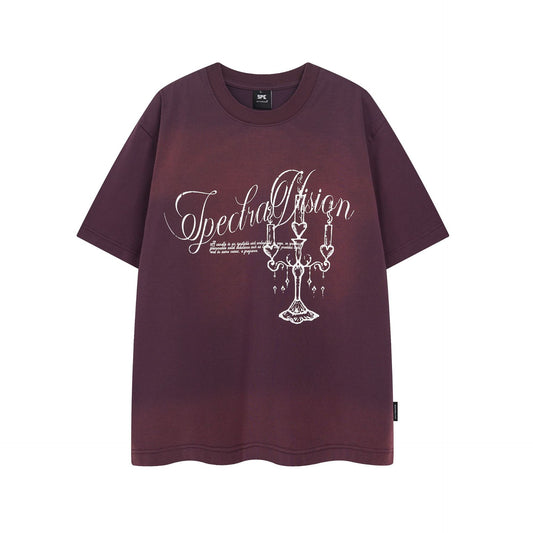 Retro Style Shirt For Men Summer Wash T-Shirt Short Sleeve