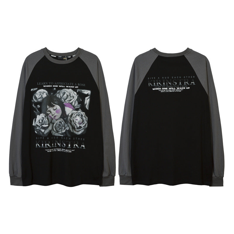 Vintage T Shirts Hip Hop Long Sleeve T-Shirts