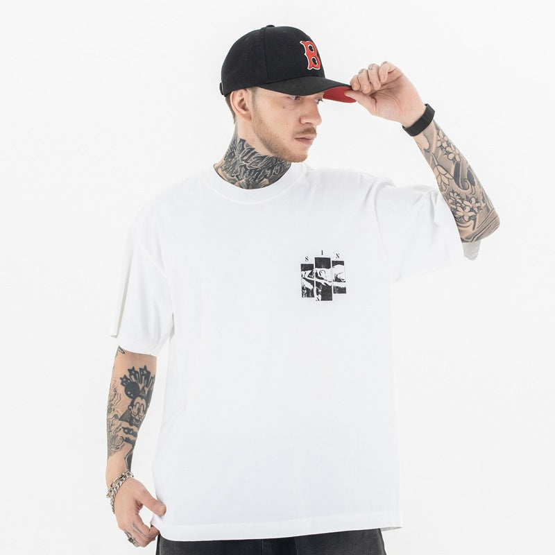 Vintage 90s Hip Hop Clothing Summer Short Sleeve T-Shirt