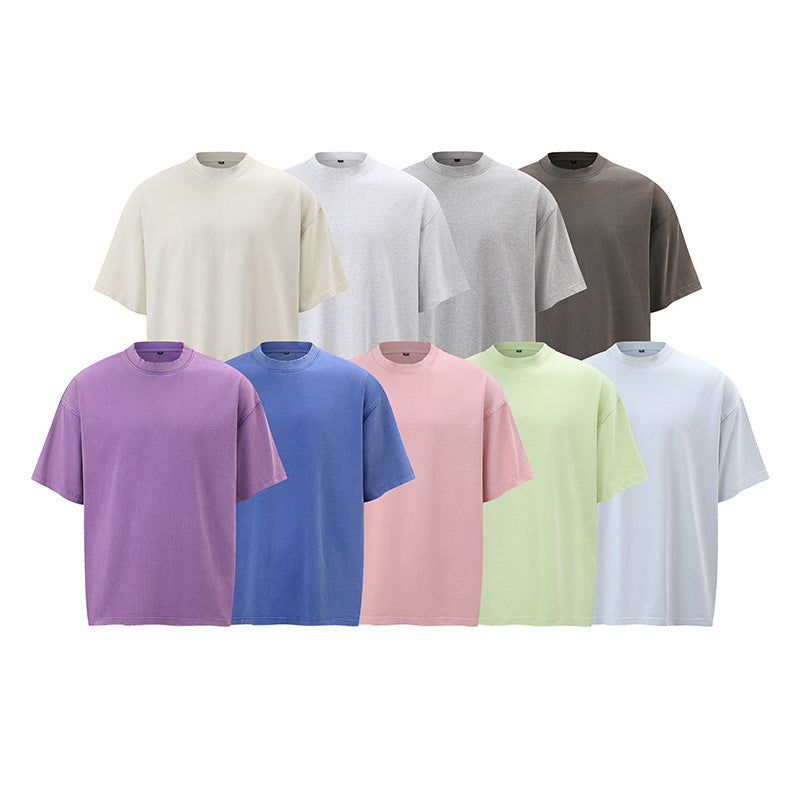 Hip hop clothing new york summer short sleeves hip hop washed tee loose t-shirt short sleeves