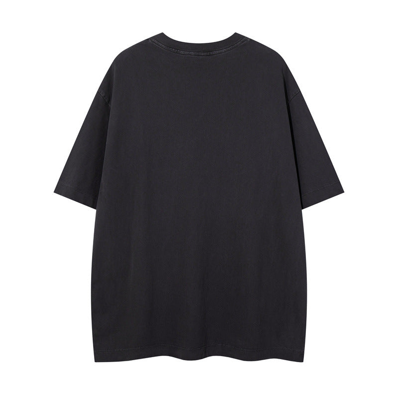 US drip outfits Summer Vintage Pattern Casual Loose Short Sleeve T-Shirts