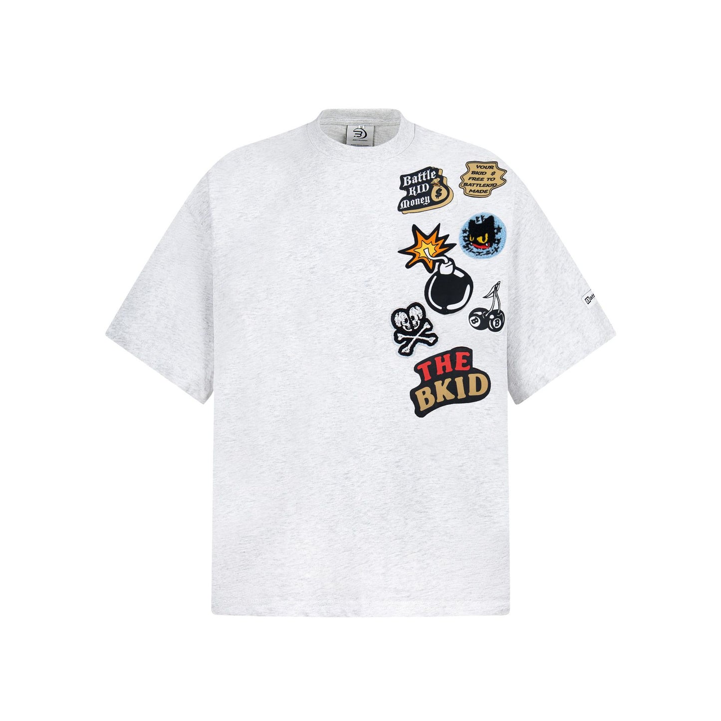 Nostalgia T Shirts Cartoon Towel Embroidered Short Sleeve T-Shirt Summer Oversize Casual Top
