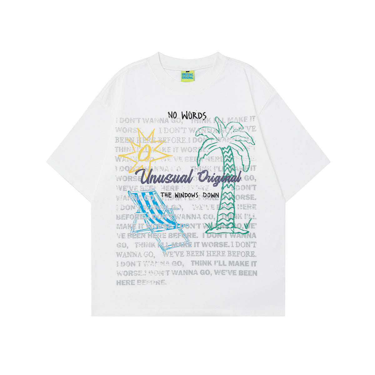 US drip outfits Summer Vintage Casual Loose Short Sleeve T-Shirts