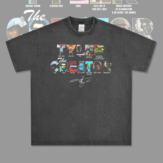 New york hip hop shop vintage hip hop The Creator Taylor print short sleeve t-shirt