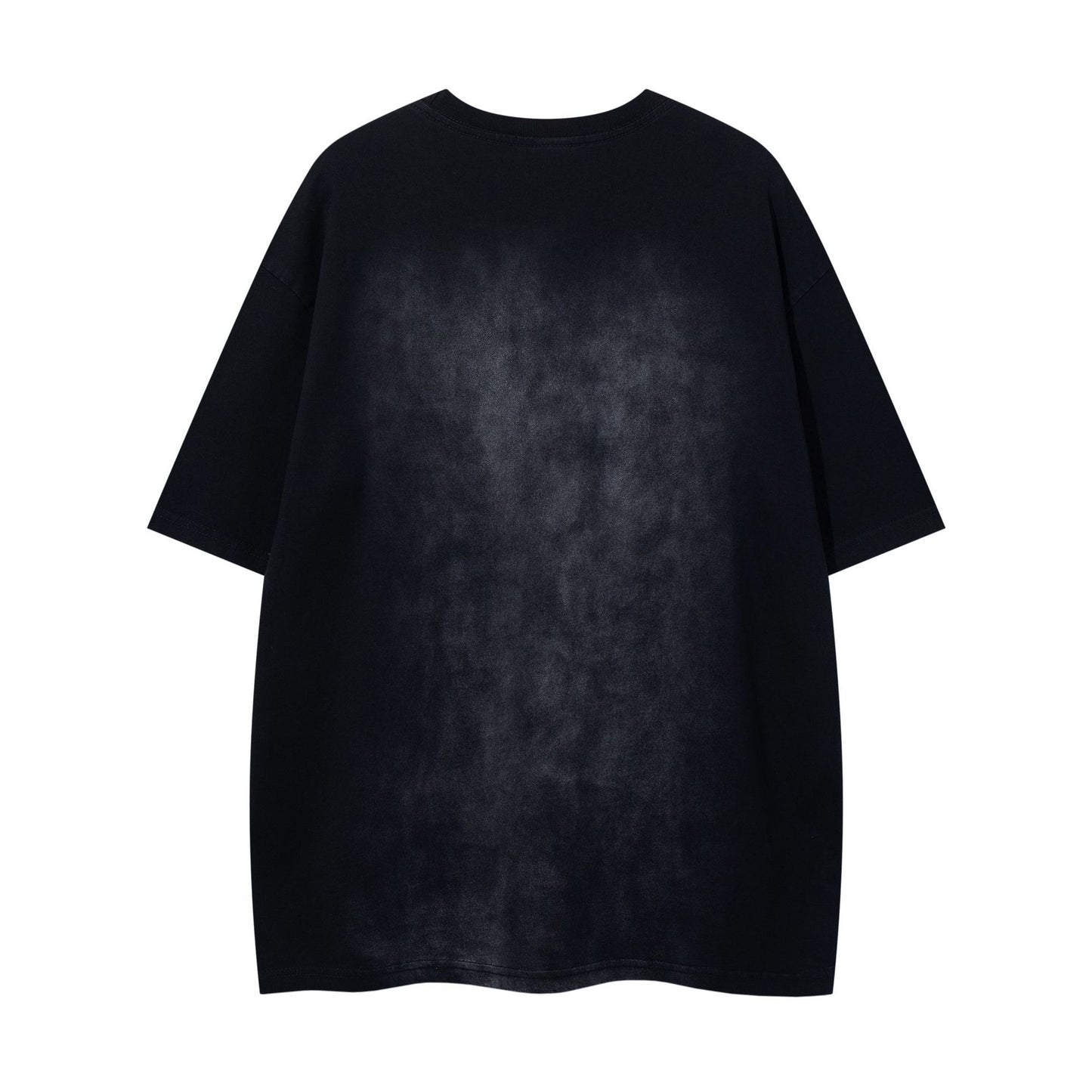 Hustle vintage summer embroidered t-shirt short sleeves