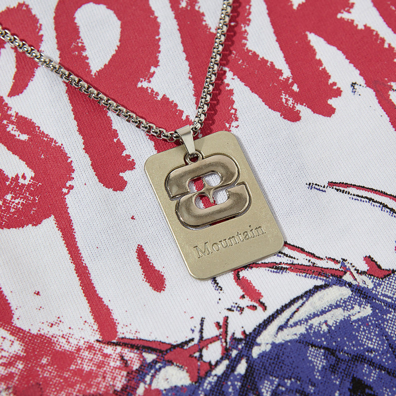 Nyc 1990 Shirt Summer Loose Playing Card Print T-Shirt