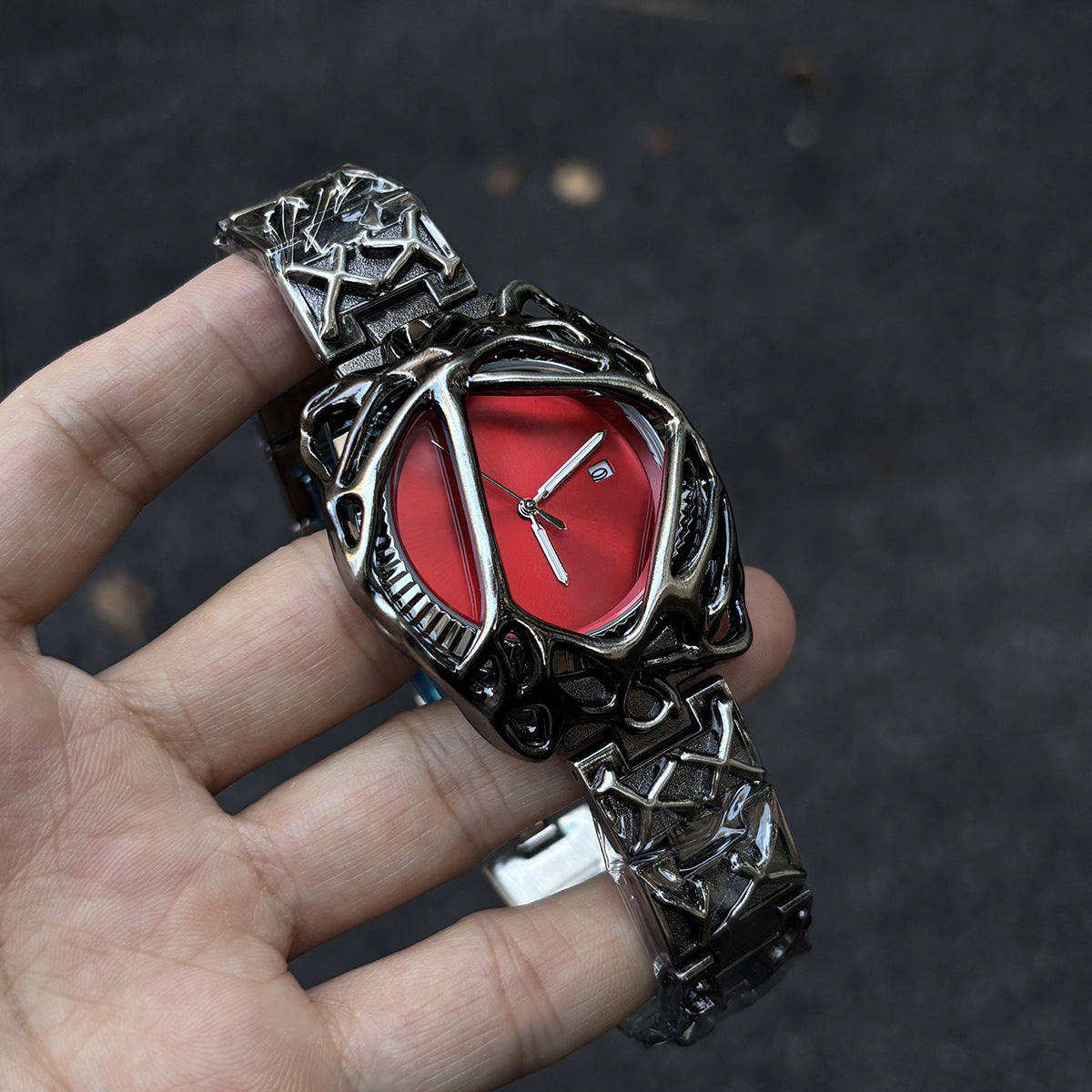 Men's watches y2k men's cobweb alabaster waterproof