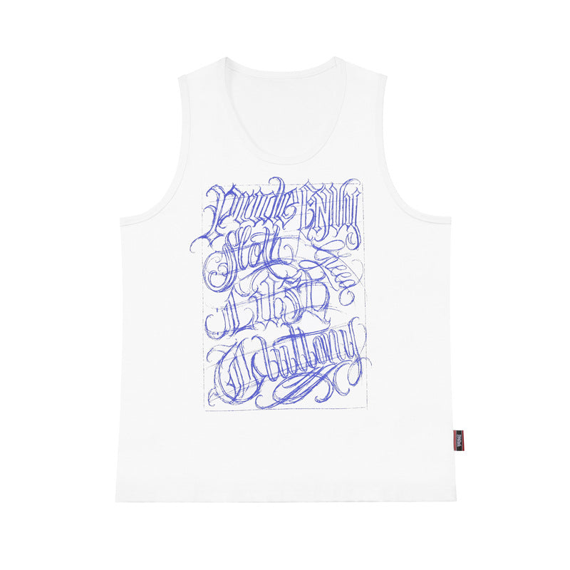 Casual Street Wear Sleeveless T-Shirt Summer Loose Vest