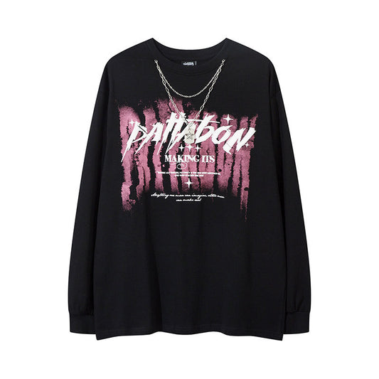 Marcas De Streetwear Loose Long Sleeve T-Shirt