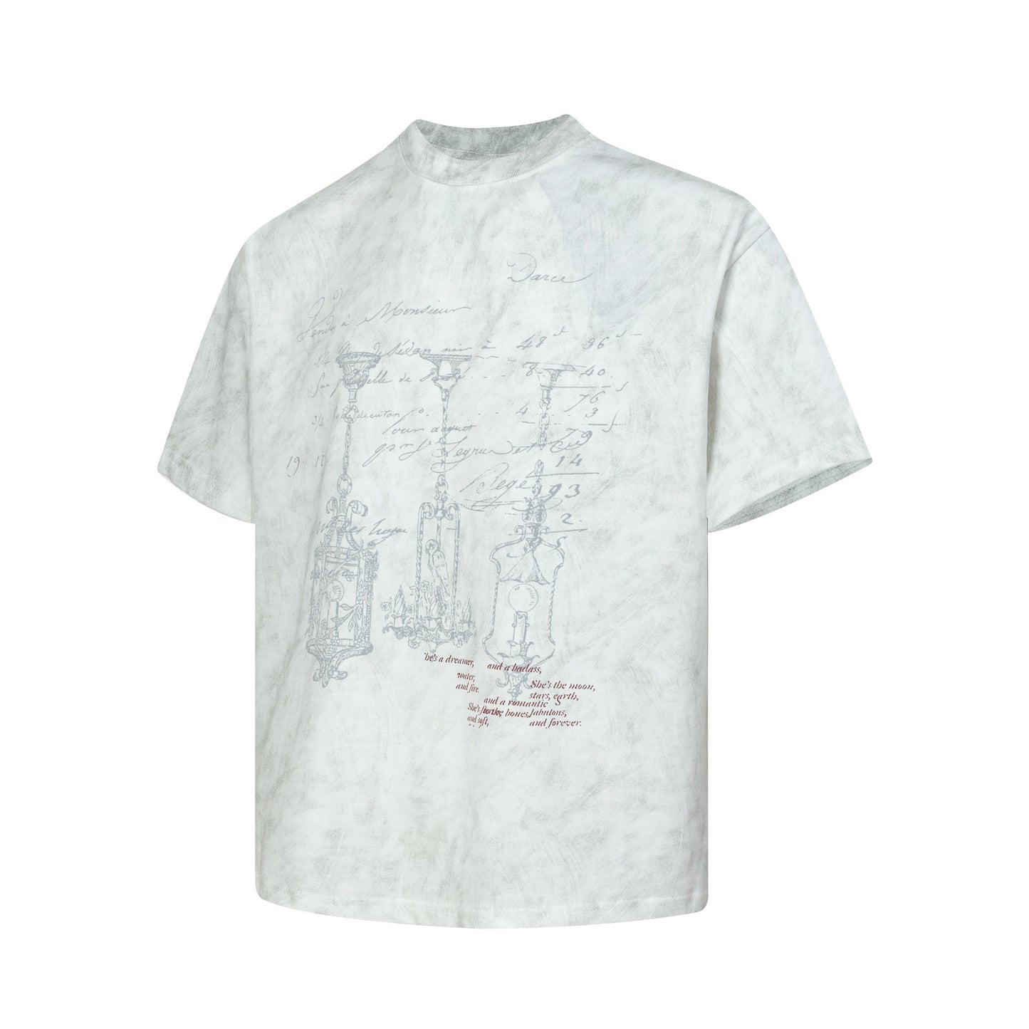 Hip hop clothing new york summer short sleeve vintage old t-shirt