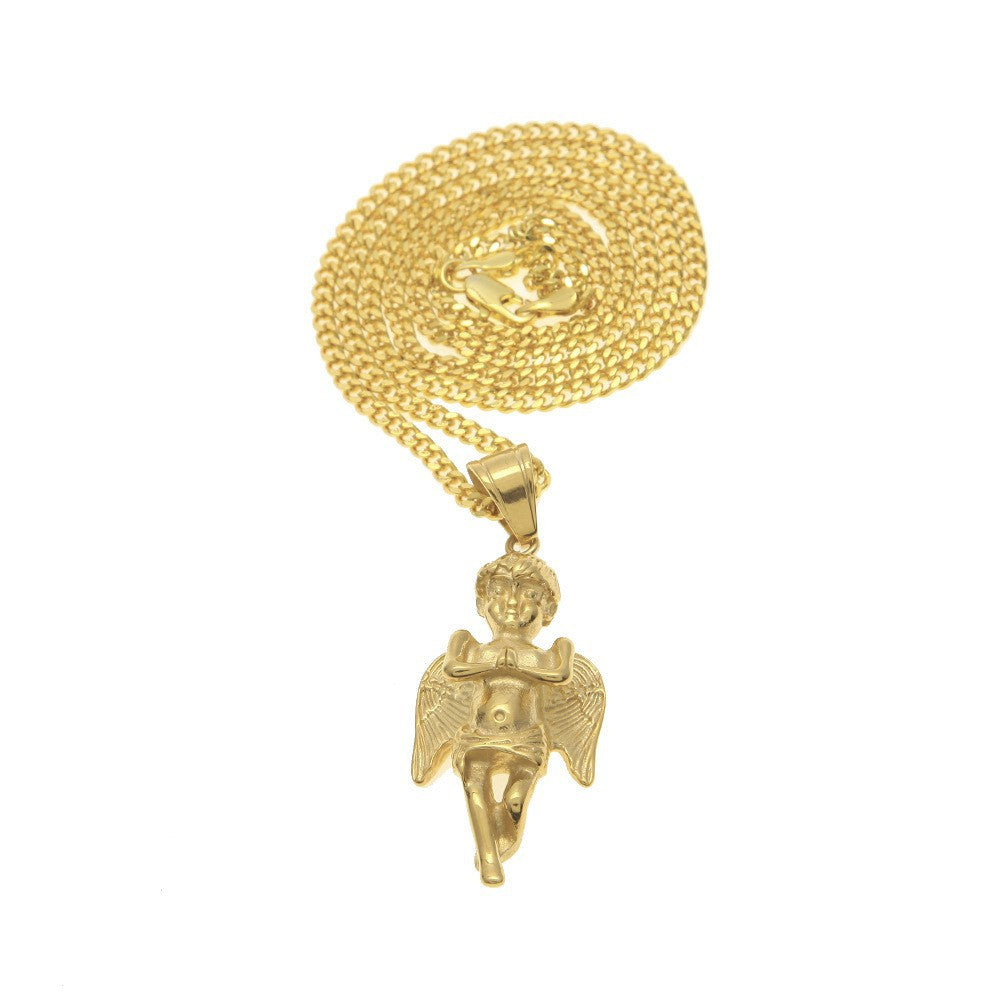 Jewelry Hip Hop Angel Pendant Necklace Angel Pieces