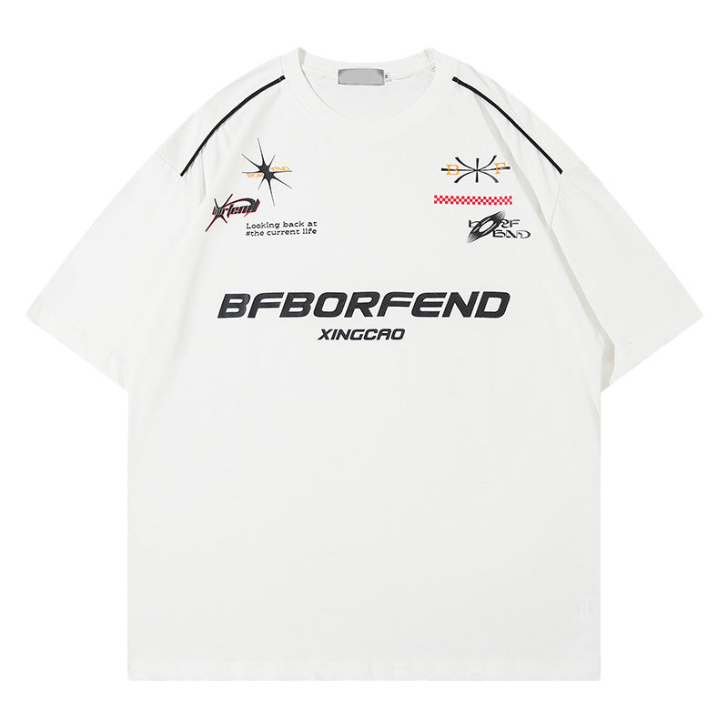 Racing oversized t shirt racing oversized short sleeve t-shirt