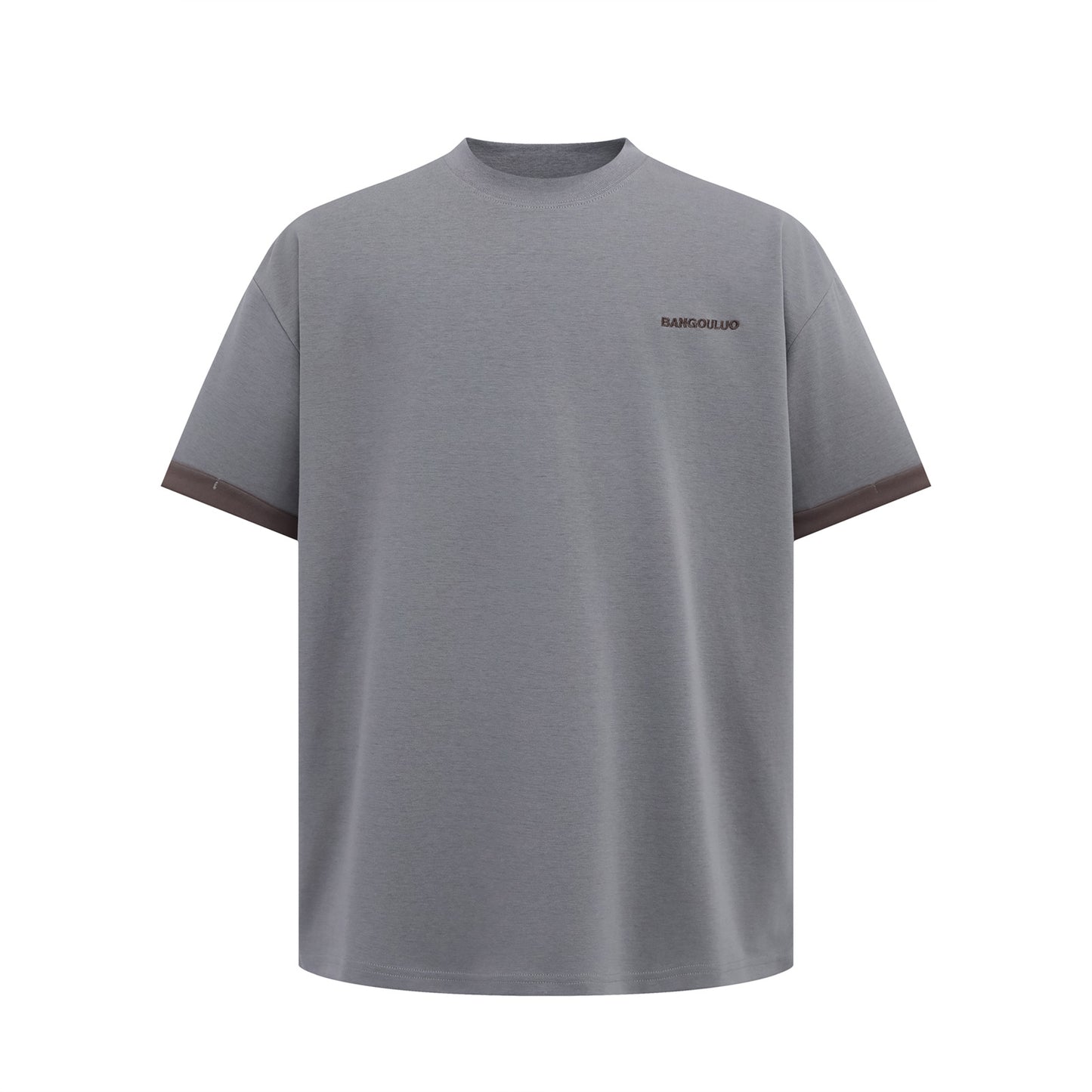 USA Vintage T-Shirt Contrast Letter Embroidery Men's and Women's Summer Loose