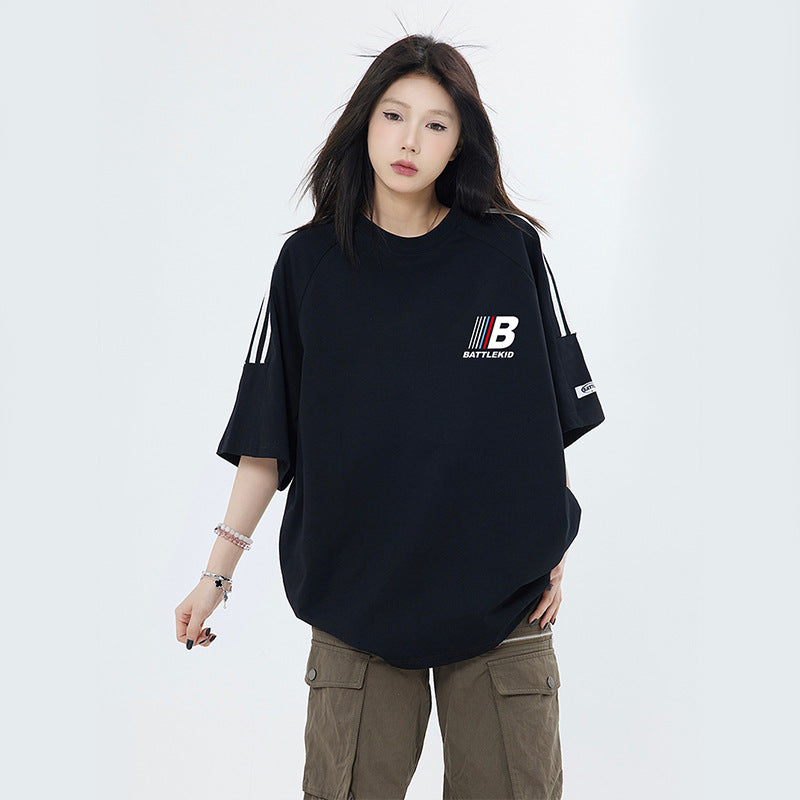 Vintage T Shirts Hip Hop Short Sleeve T-Shirt Summer Loose