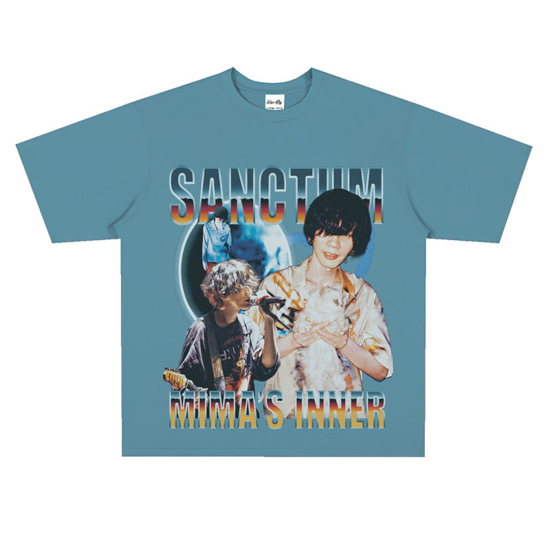 Film Star T Shirt Yonezu Kenshi Poster Commemorative Edition Loose Street T-shirt Men and Women