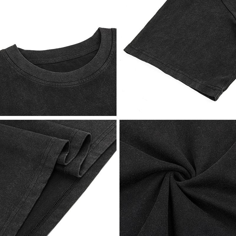 American vintage street T-shirt men's loose top