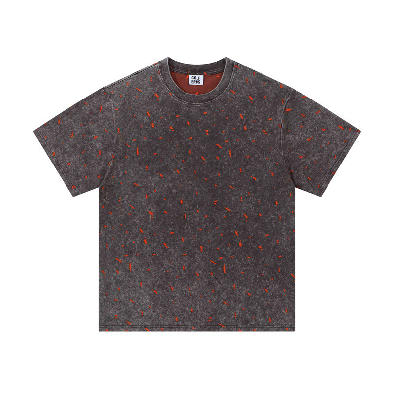US drip outfits Summer Vintage Casual Loose Short Sleeve T-Shirts