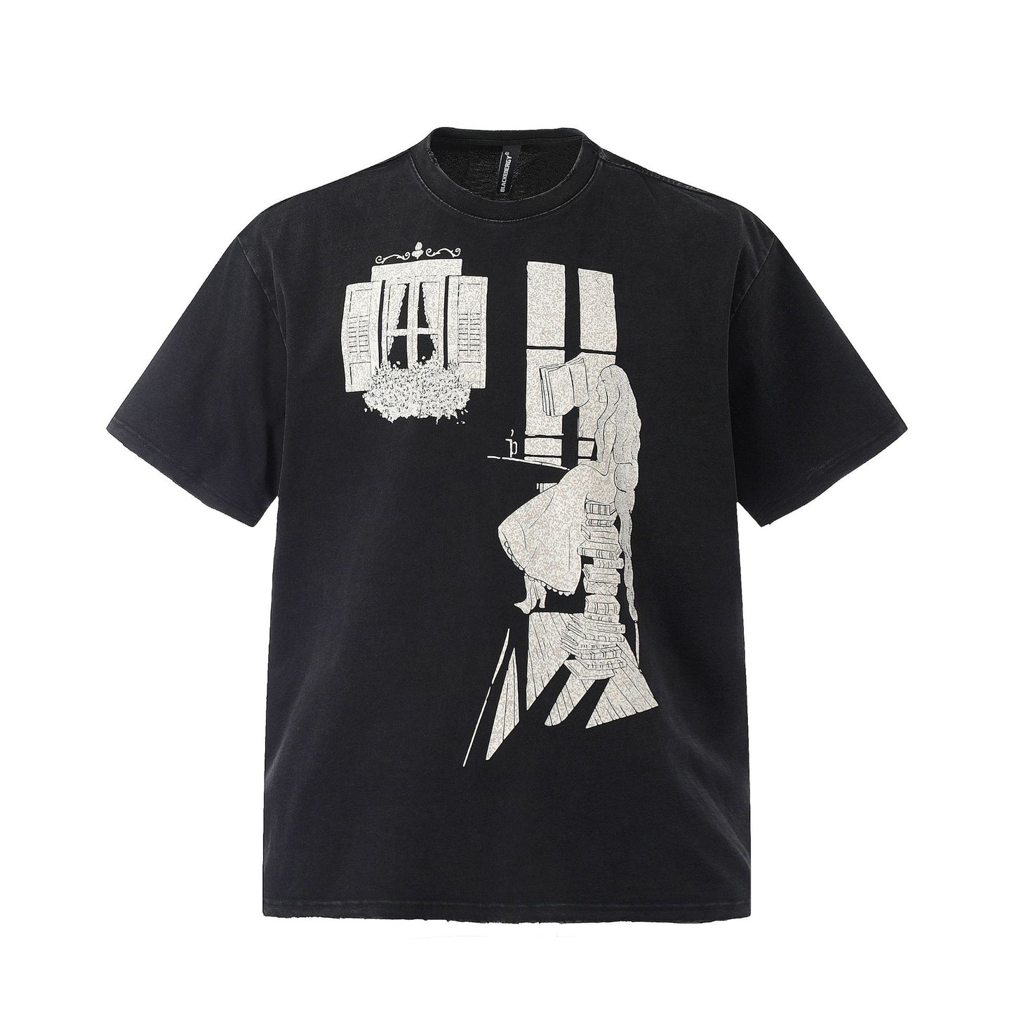 Hip hop clothing new york summer t-shirt short sleeve retro washed old t-shirt