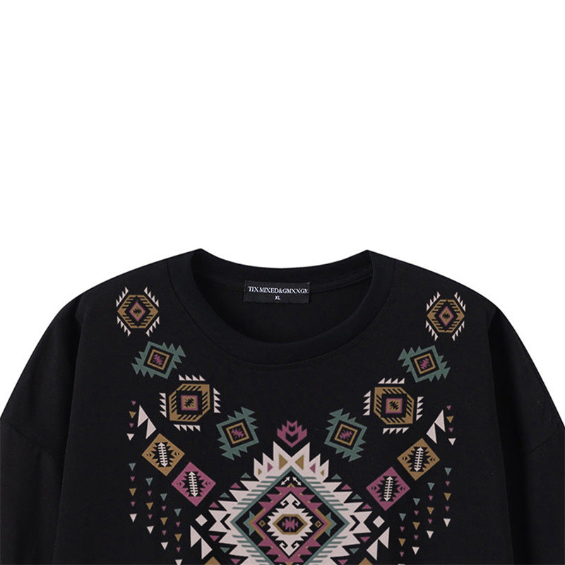 Camisetas streetwear Summer Vintage Casual Loose Short Sleeve T-Shirt