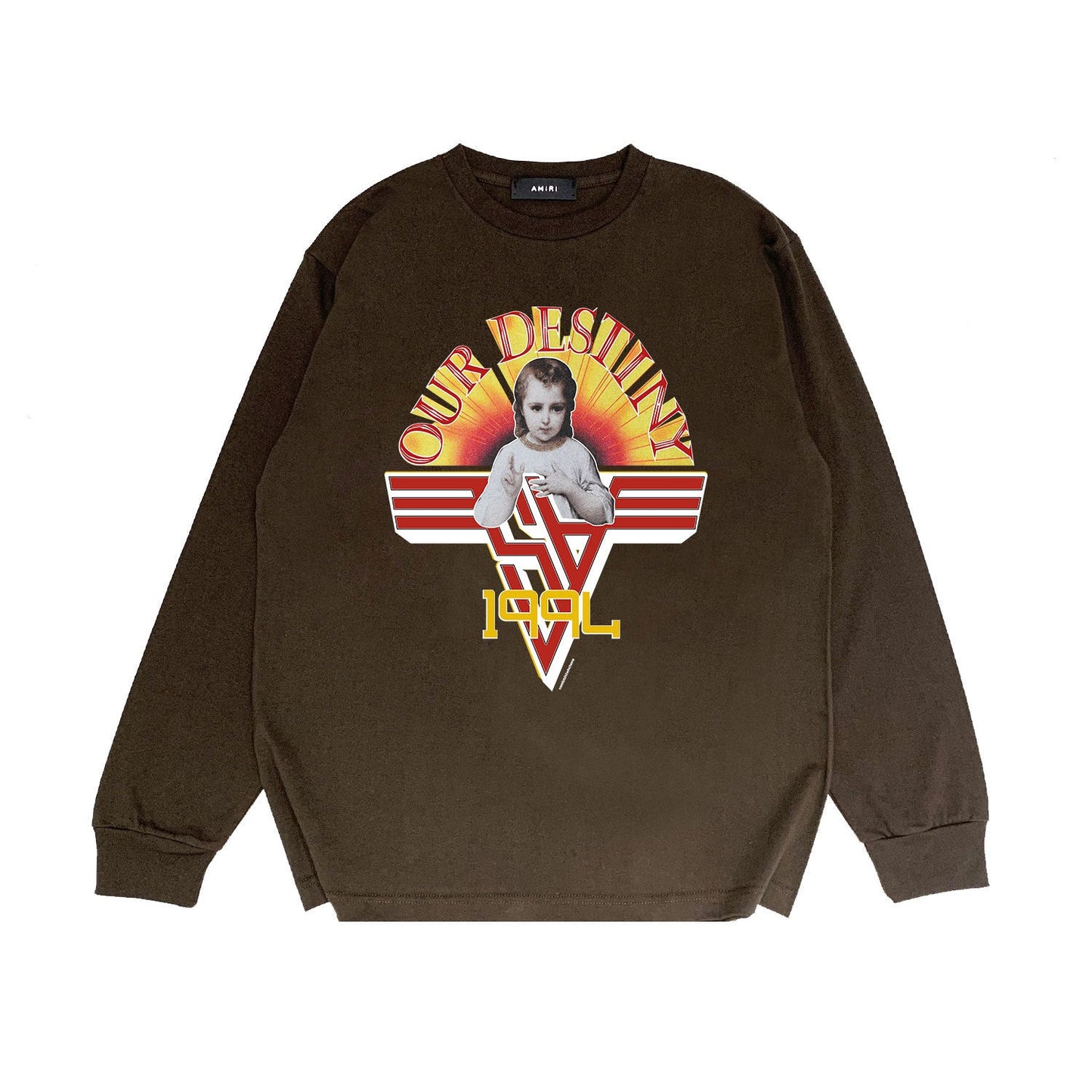 Amiri Long Sleeve Shirt Long Sleeve Long-Sleeved T-Shirt Blouse