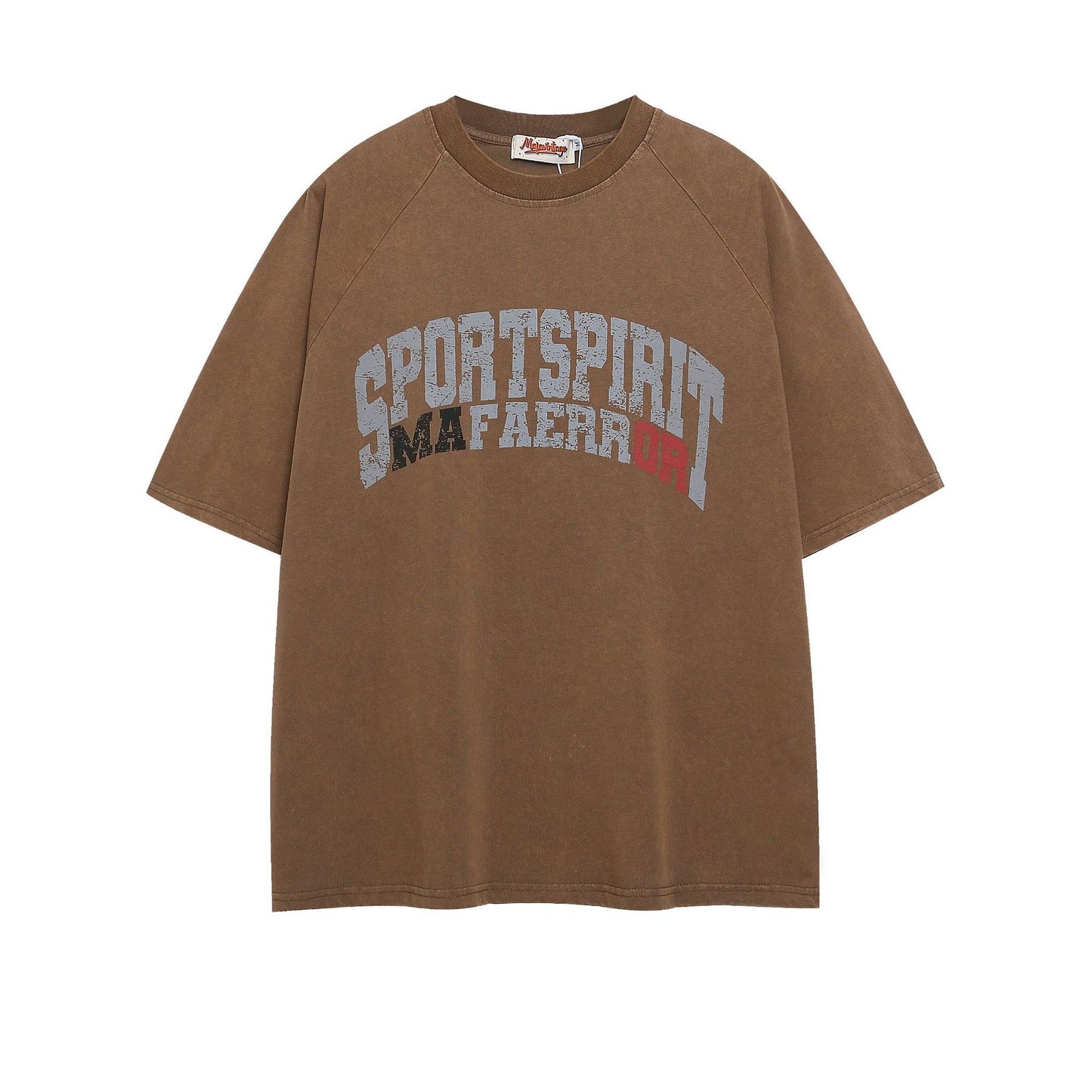 Vestimenta De Los 90 Summer Vintage Washed Old T-Shirt Short Sleeve