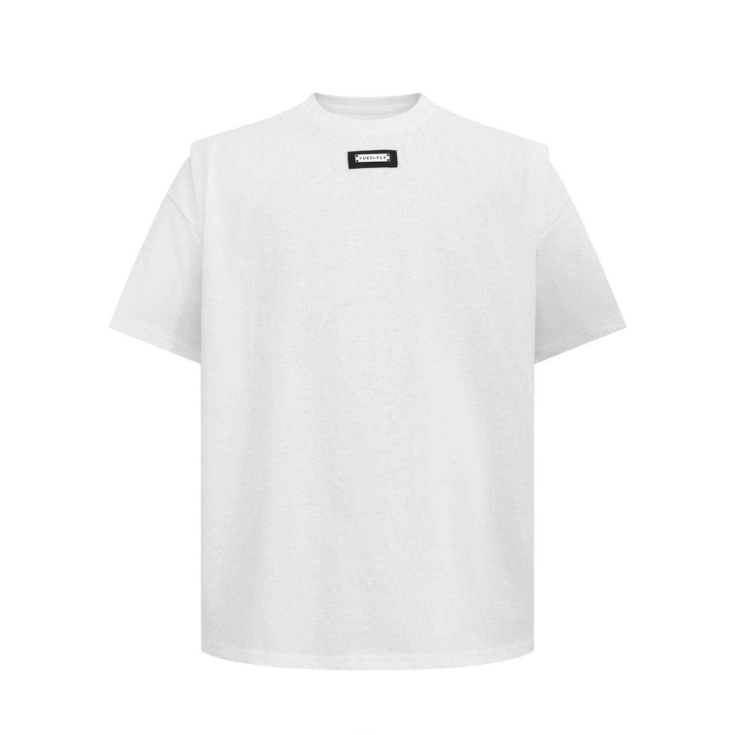 Unisex T-shirts Summer men's and women's simple metal buckle loose short-sleeved T-shirts