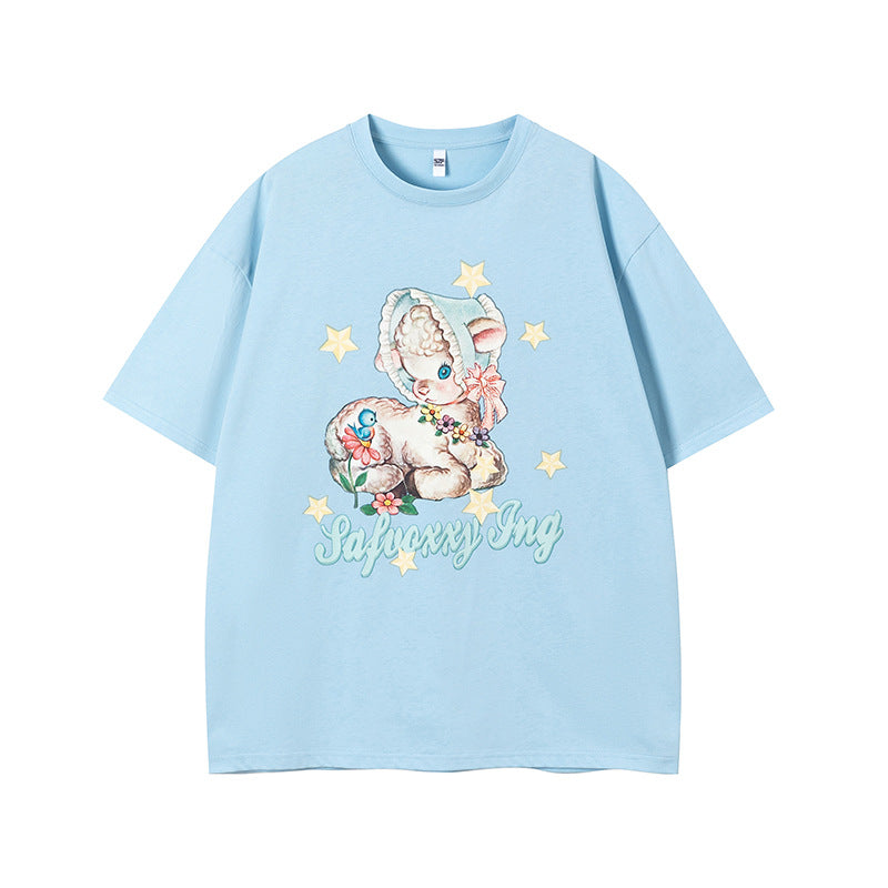 Vintage Tišö Rt Short Sleeve T-Shirt Loose Casual Top