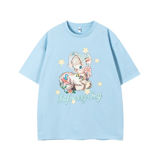 Vintage Tišö Rt Short Sleeve T-Shirt Loose Casual Top