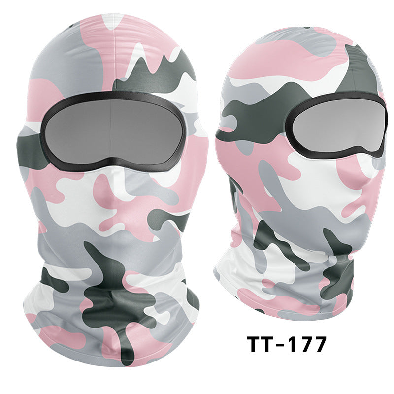 Cycling Windproof Hood Dust and Sun Protection Summer Camouflage Mask