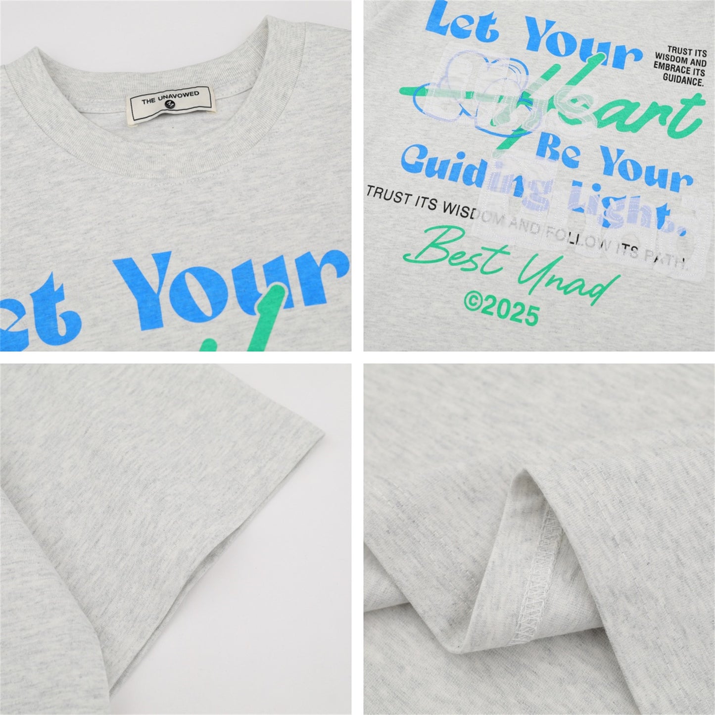 USA Vintage T-Shirt Letter Print Crew Neck Men's and Women's Summer Cotton Loose