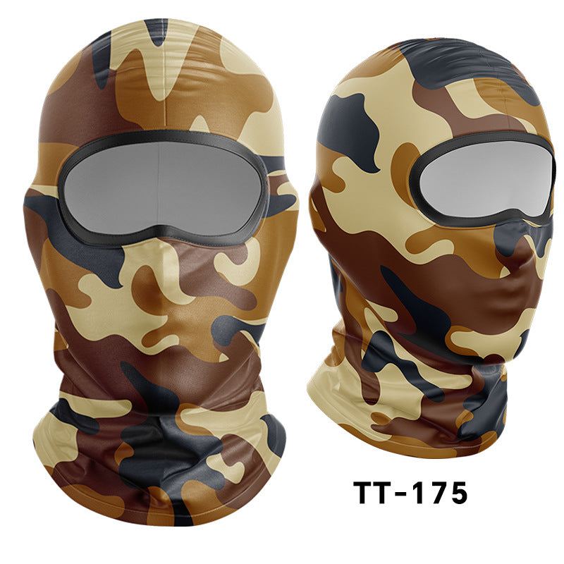 Cycling Windproof Hood Dust and Sun Protection Summer Camouflage Mask
