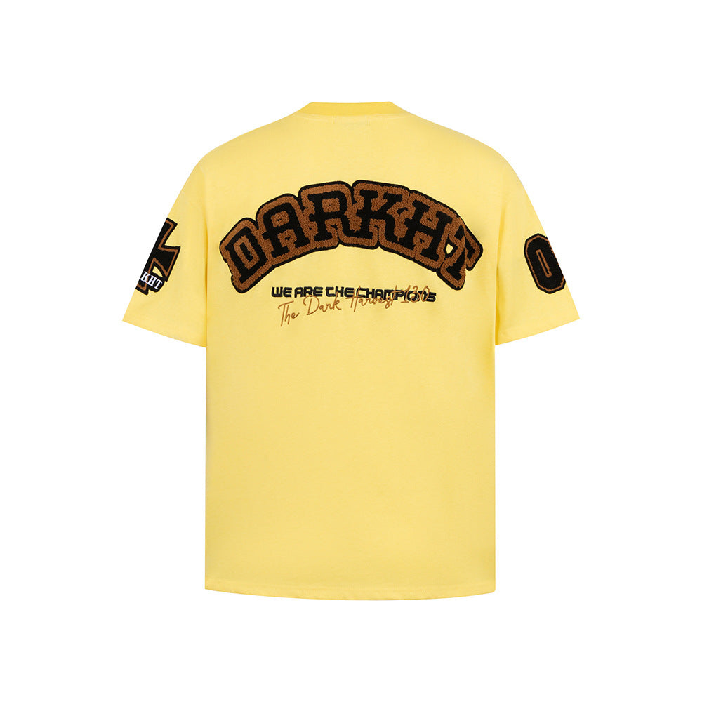 T shirt vintage usa embroidery short sleeve t-shirt men