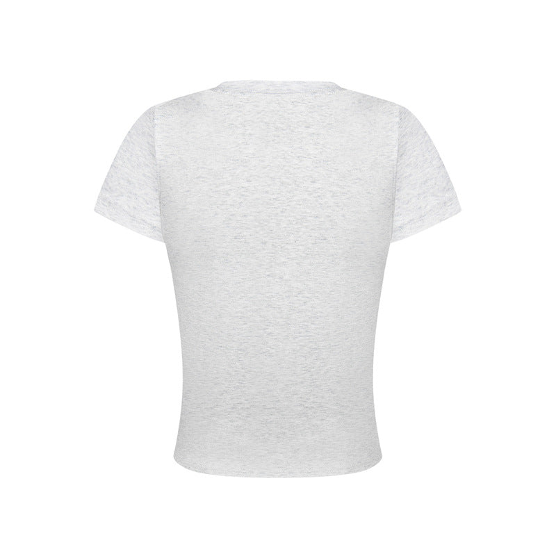 Casual Street Wear Summer Crew Neck Short Sleeve T-Shirt