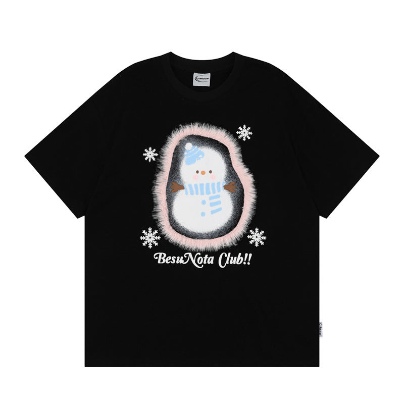 Camisetas streetwear Summer Vintage Casual Loose Short Sleeve T-Shirt