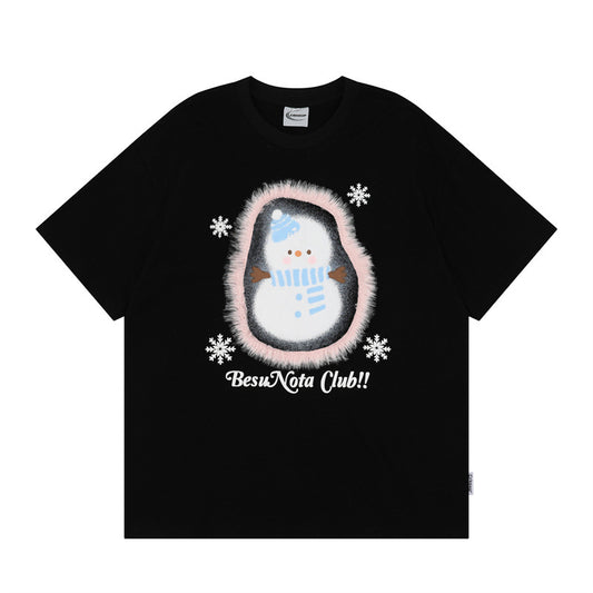 Camisetas streetwear Summer Vintage Casual Loose Short Sleeve T-Shirt