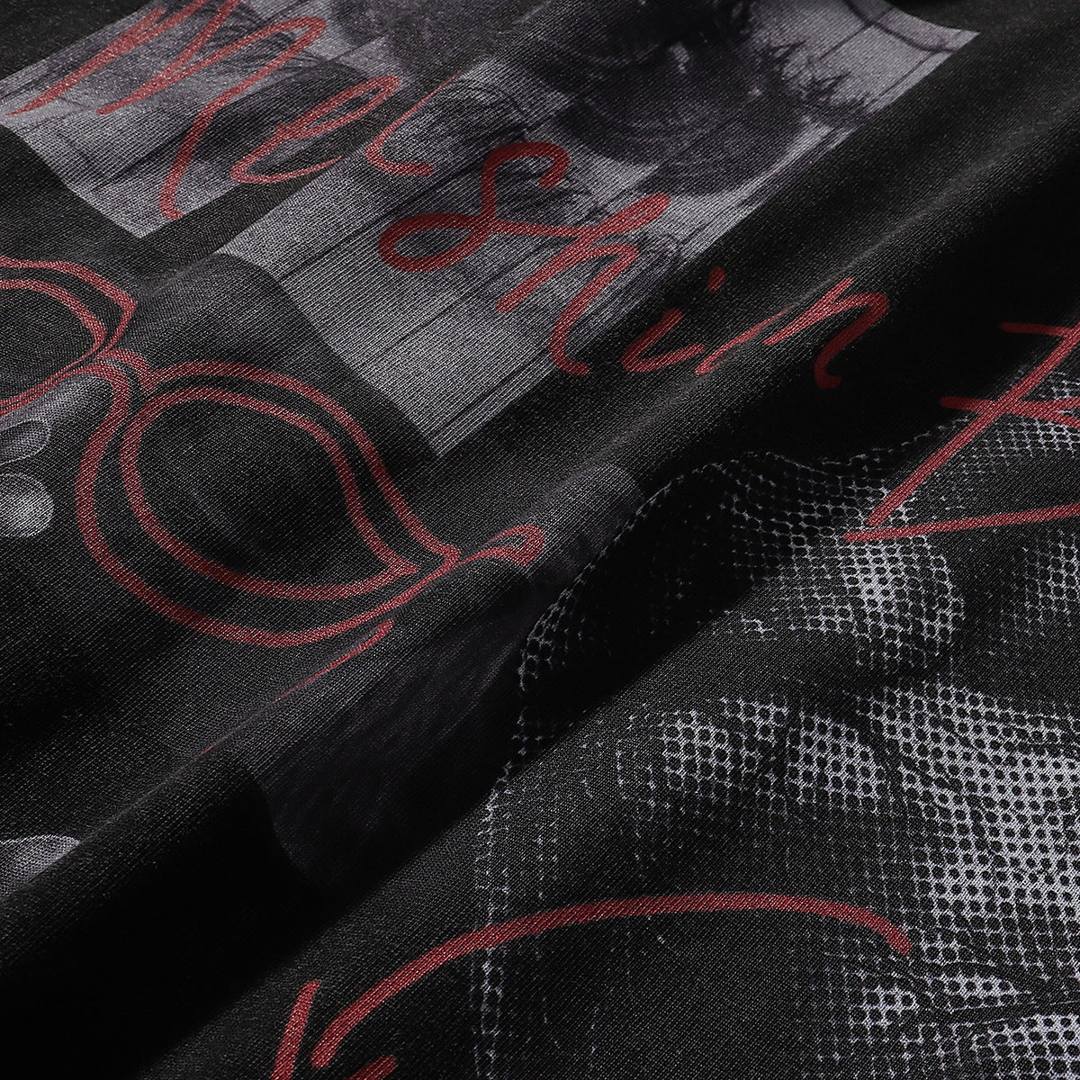 Vestimenta De Los 90 Summer Hip Hop T-Shirt Short Sleeve