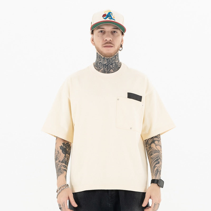 Vintage 90s Hip Hop Clothing Embroidered Short Sleeve T-Shirt